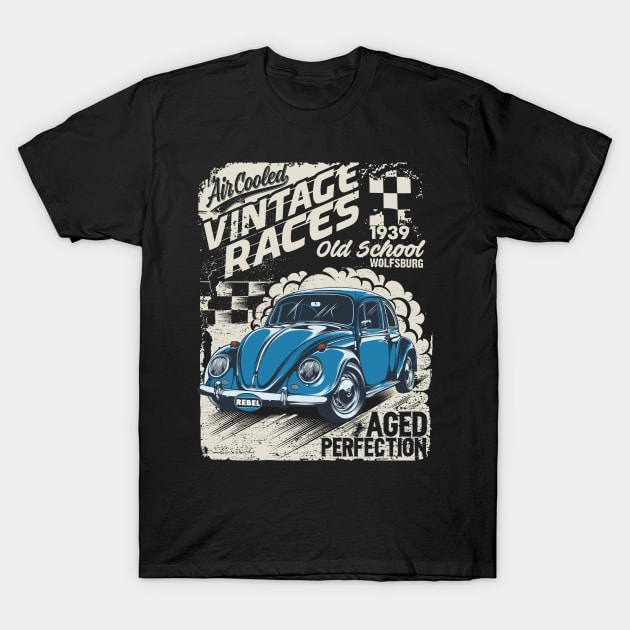 Vintage races old school T-Shirt by Teefold